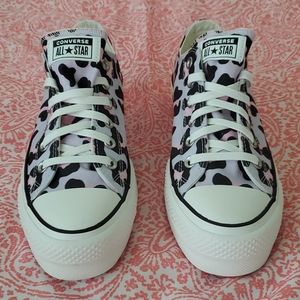 Converse, women, platform, sneakers, leopard 🐆